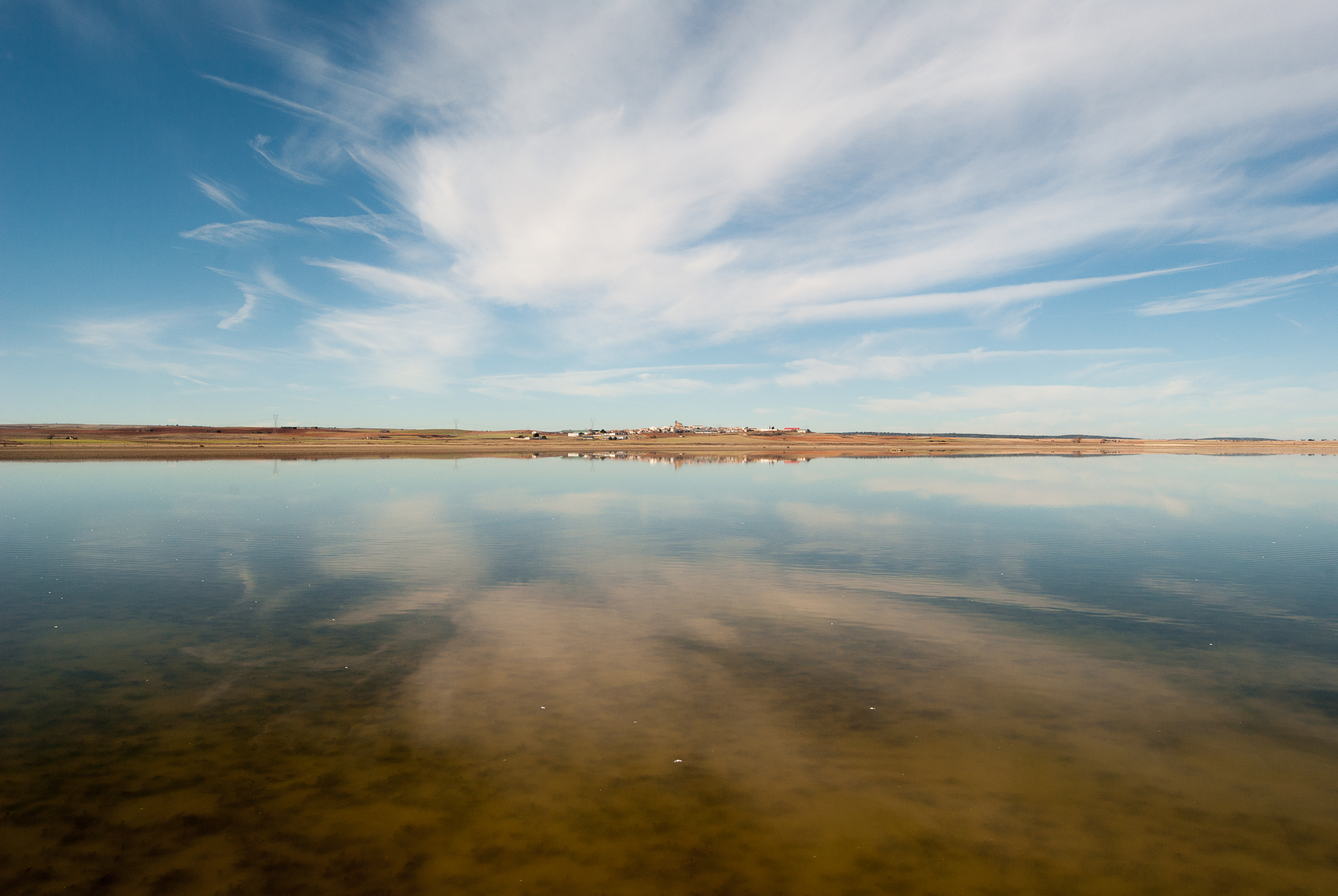 Panorámica de la laguna de El Hito en invierno